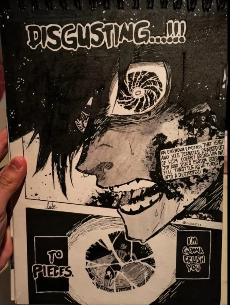 Dark manga illustration
