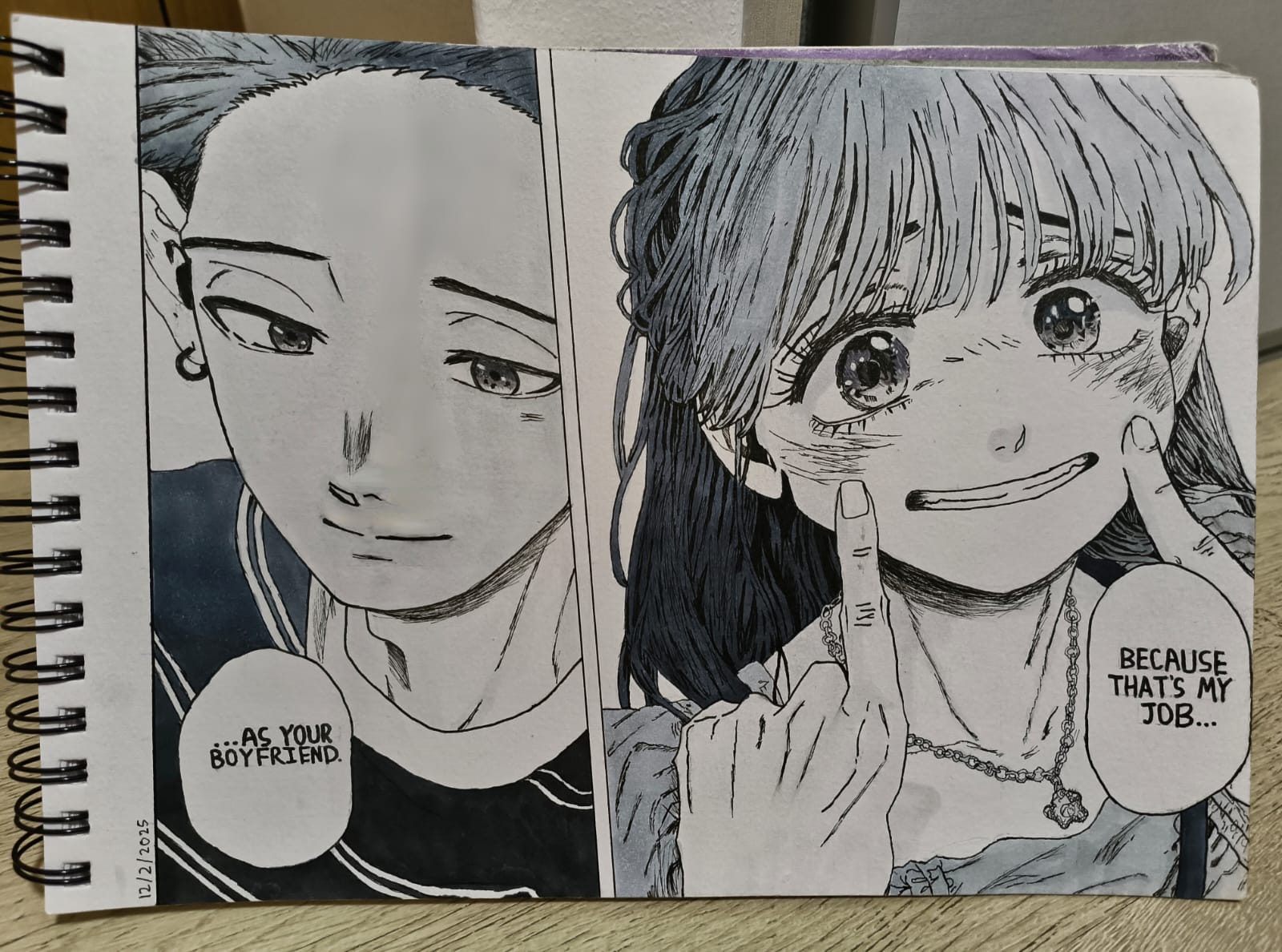Manga character dialogue