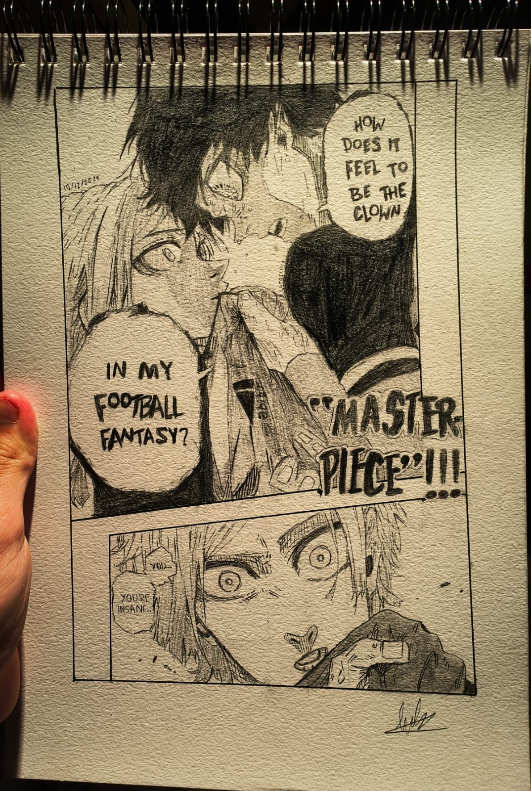 Manga dialogue panel